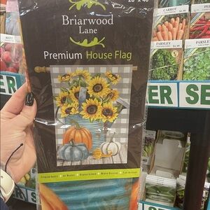 Sunflower and Pumpkin House Flag